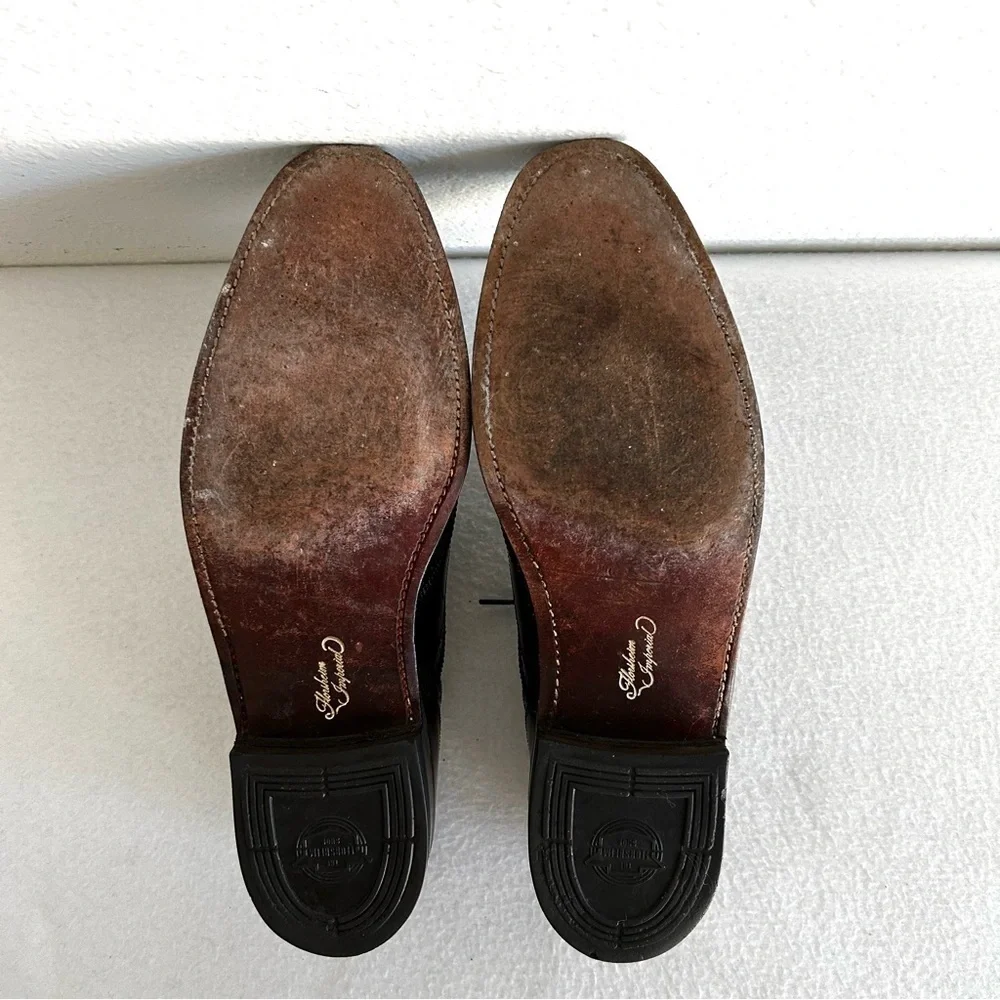 Vintage Florsheim Imperial Brown Wingtip Shoes Men's Size US 9B